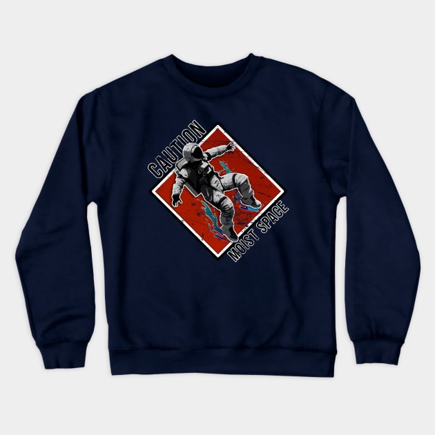 Moist Space Crewneck Sweatshirt by Karasu Projects